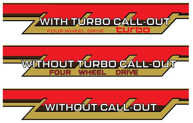 70 Series Land Cruiser Decal Body Stripe Kit (California) - 71 Series/Bundera (1984–)