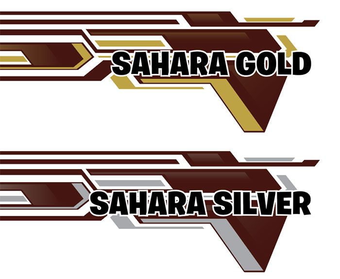 70 Series Land Cruiser Decal Body Stripe Kit (Doha) - 79 Series Single Cab (1999-)