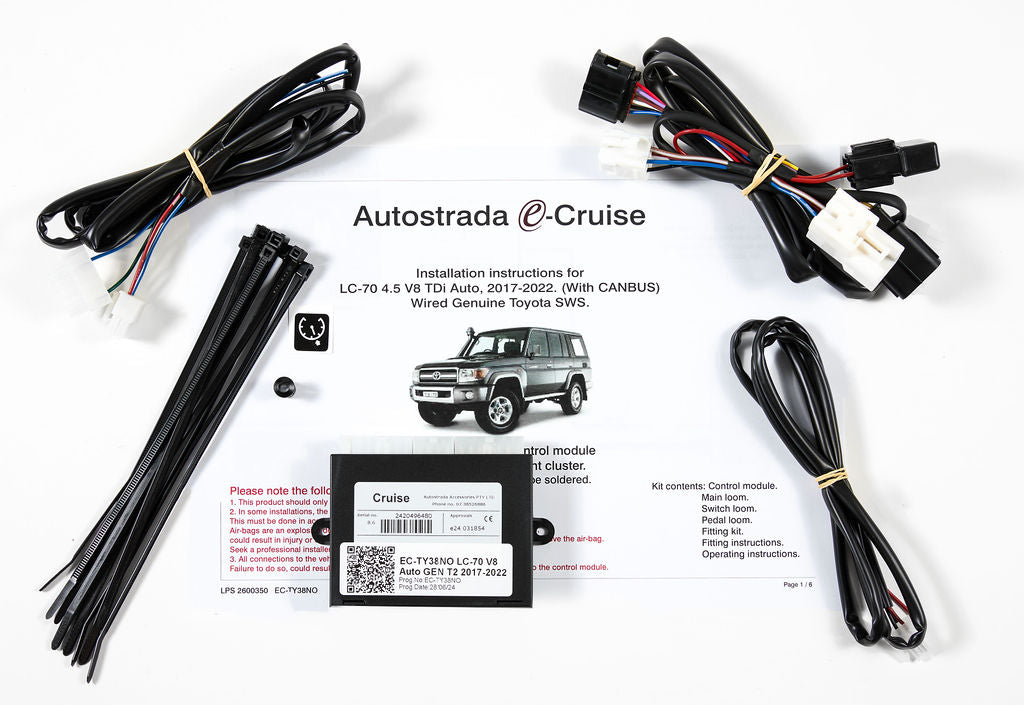 Cruise Control Kit for the Toyota LandCruiser 70 Series 4.5L V8 Turbo Diesel (2017-2022)