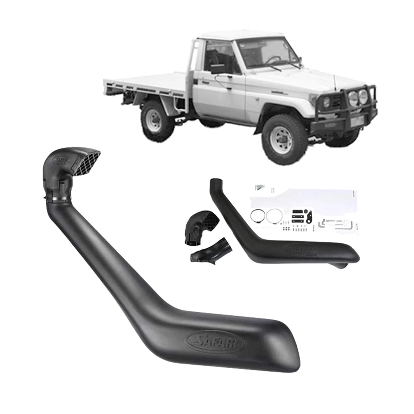 Toyota Land Cruiser Safari Snorkel for Toyota Landcruiser 75/78/79 Narrow Front 4.2 1HZ Only (01/1990 - 02/2007)