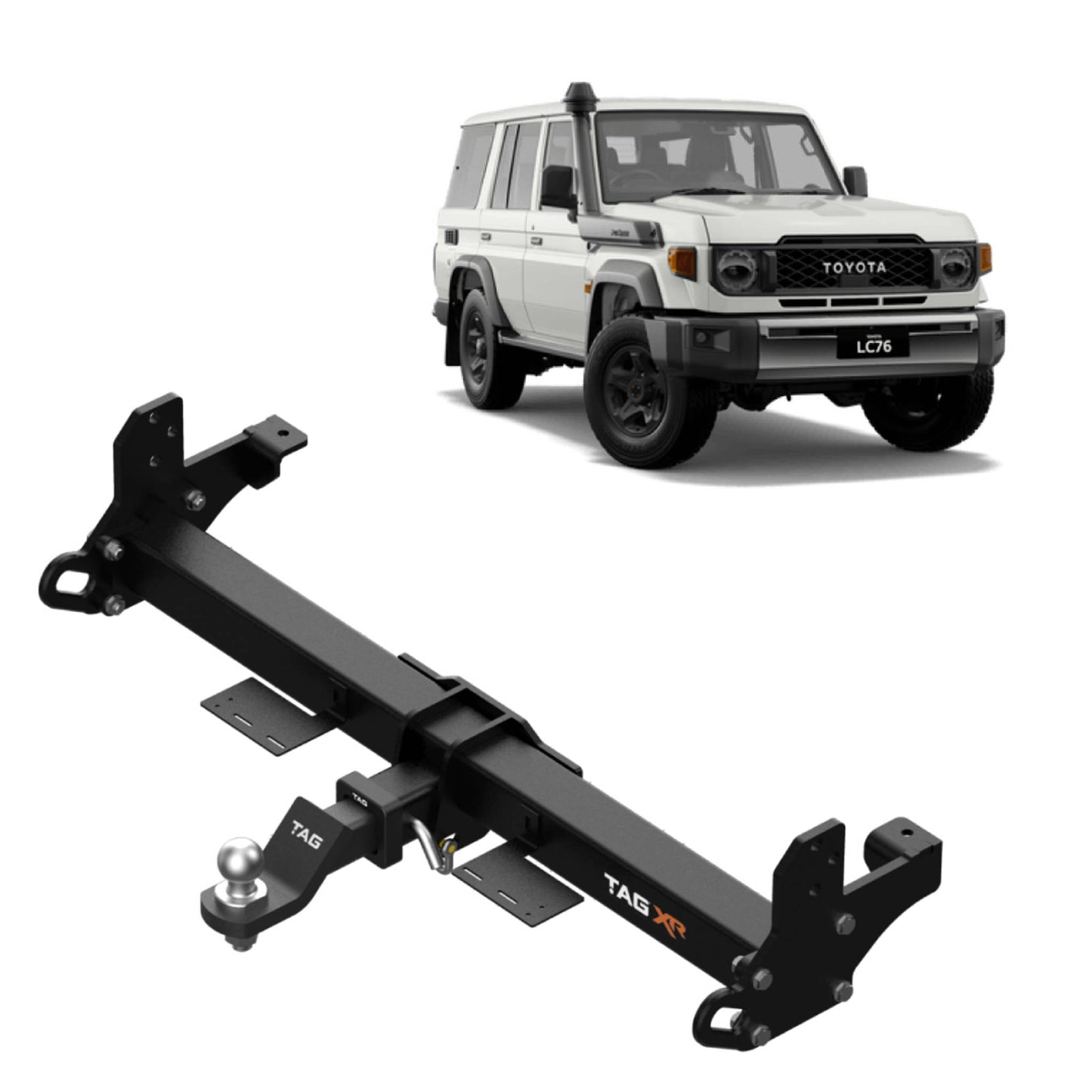 Toyota Land Cruiser TAG Extreme Recovery Towbar for Toyota Landcruiser 76 Series Wagon (03/2007 - On)