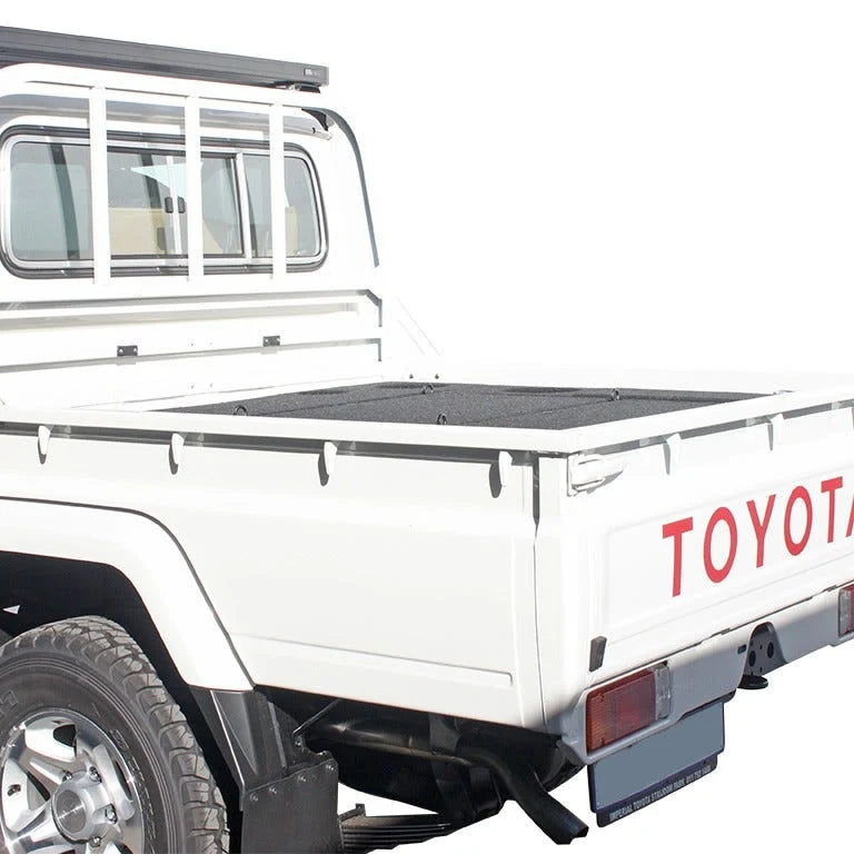Rear Drawer Kit - 79 Series Dual Cab (2009-): Land Cruiser 79 dual cab tray with drawer kit, tailgate closed