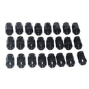 70 Series Land Cruiser 24 Pcs Black Wheel Nuts - Suitable for Toyota Landcruiser Early 79 Series, Hilux, Prado