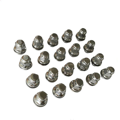 Toyota Land Cruiser 24 Pcs Chrome Wheel Nuts - Suitable for Toyota Landcruiser 78 79 100 200 Series