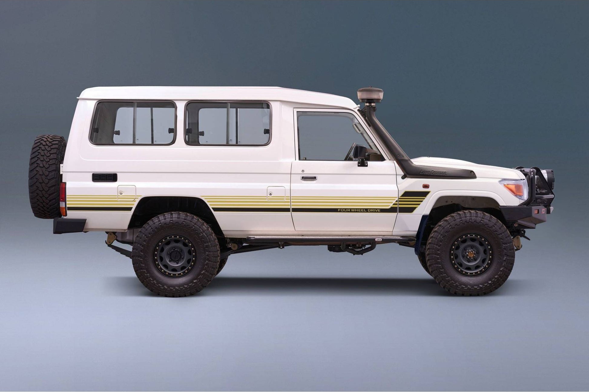 Decal Body Stripe Kit (Townsville) for the Toyota LandCruiser 78 Series Troop Carrier (1999-) (view 3)