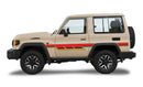 California body stripe kit - Toyota LandCruiser LC71 2023+ tan vehicle