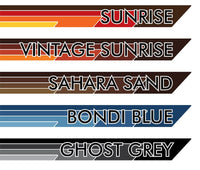 Broome Lite body stripes kit - J75 J79 Series Toyota Land Cruiser Dual Cab colour reference