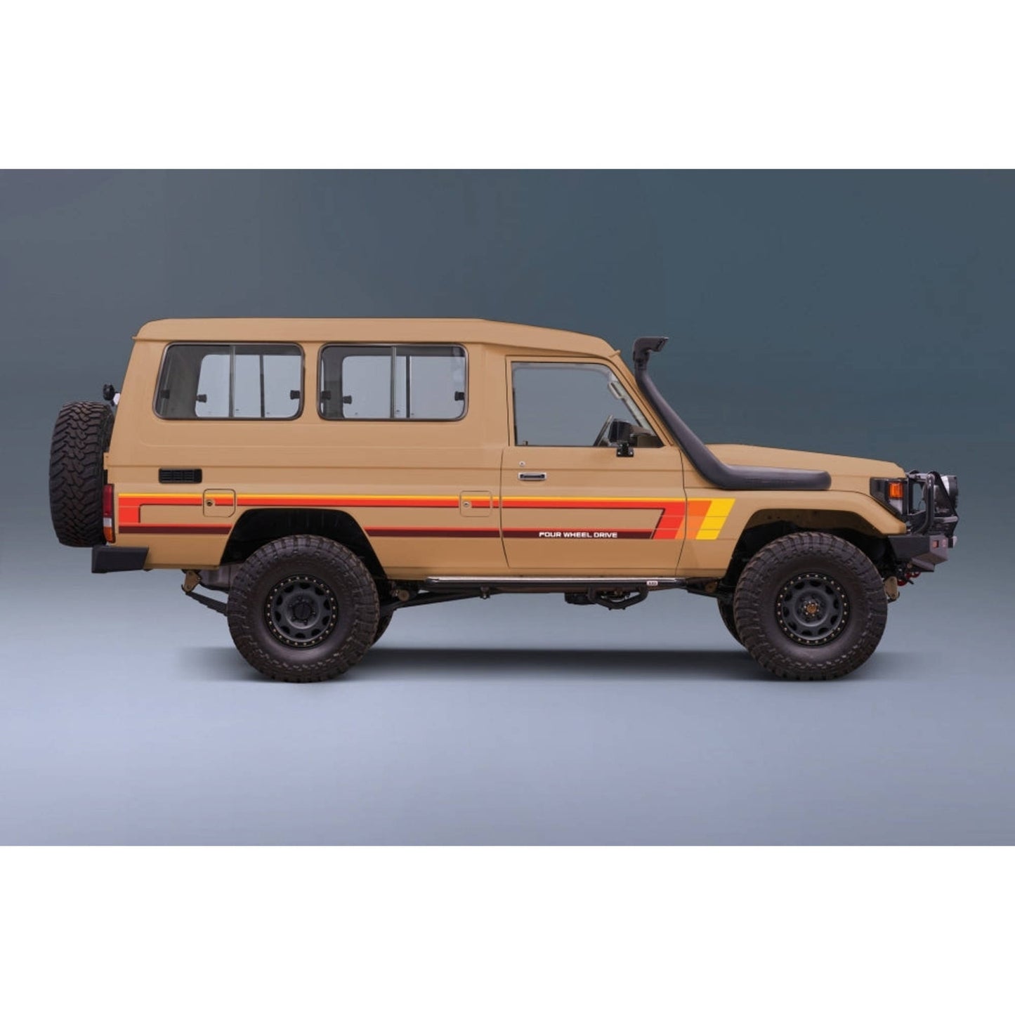 Decal Body Stripe Kit (Tweed) for the Toyota LandCruiser 75 Series (1985–1999) (view 6)