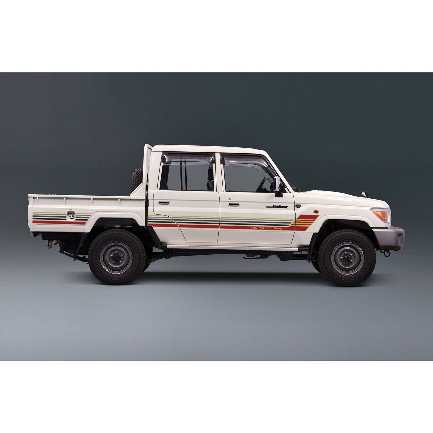 Decal Body Stripe Kit (Townsville) for the Toyota LandCruiser 79 Series Dual Cab (2012-) (view 4)