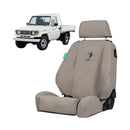 Black Duck Canvas Seat Covers for the Toyota LandCruiser 79 Series Single Cab (10/1999 - 07/2009)