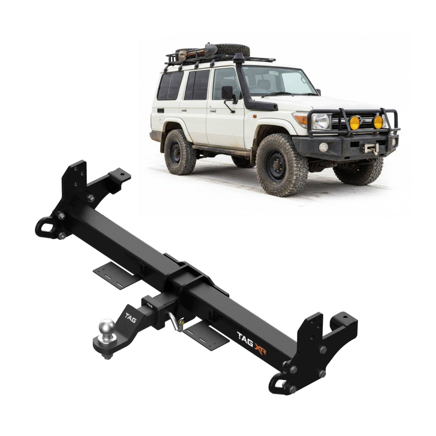 Extreme Recovery Towbar & Direct Fit Wiring for the Toyota LandCruiser 76 Series Wagon (03/2007 - On)