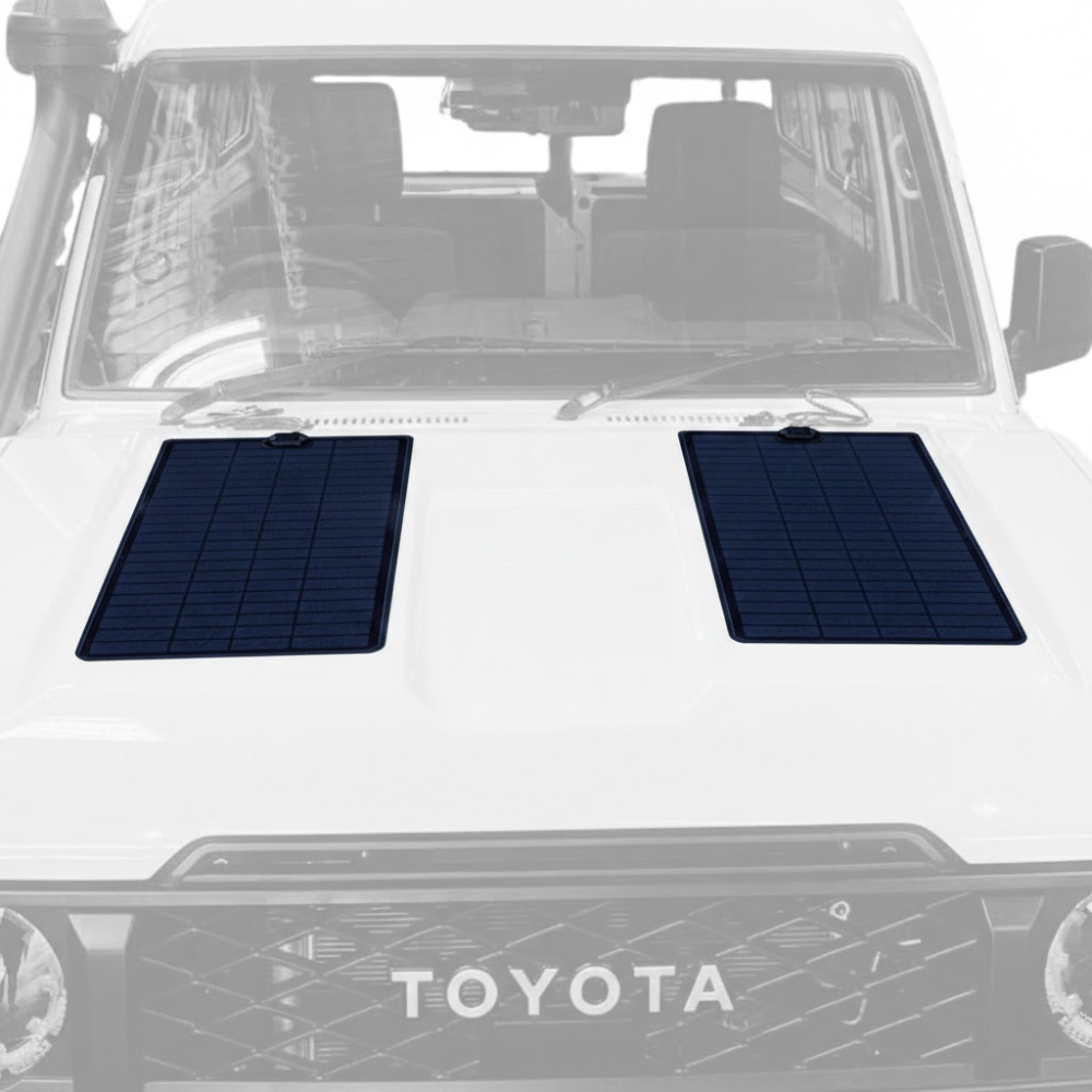 Toyota Land Cruiser 70W Bonnet Solar Panel Kit - Facelift 70 Series (2024-)