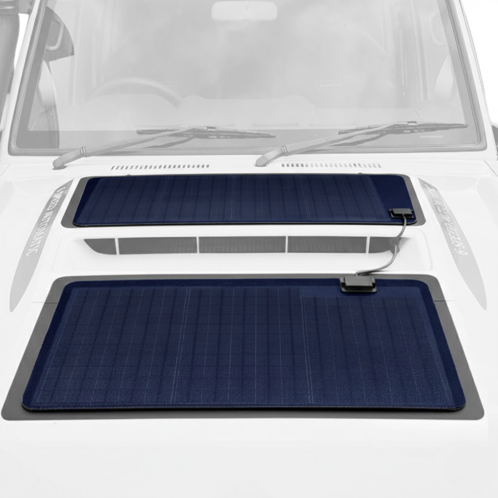 Toyota Land Cruiser 85W Bonnet Solar Panel Kit - VDJ 76 Series (2009-2023)