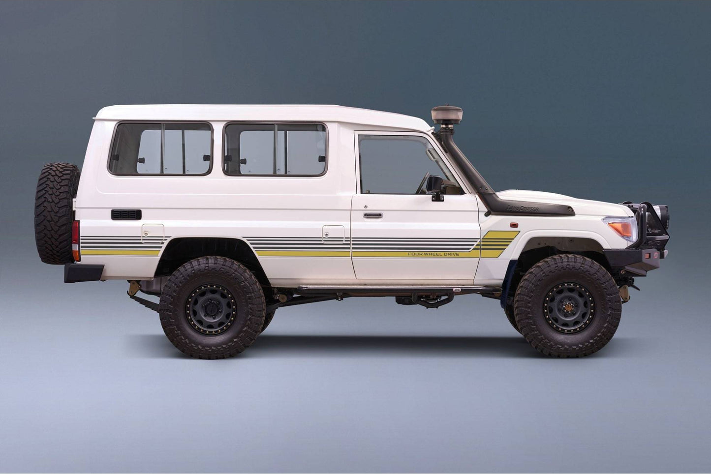 Decal Body Stripe Kit (Townsville) for the Toyota LandCruiser 78 Series Troop Carrier (1999-) (view 7)