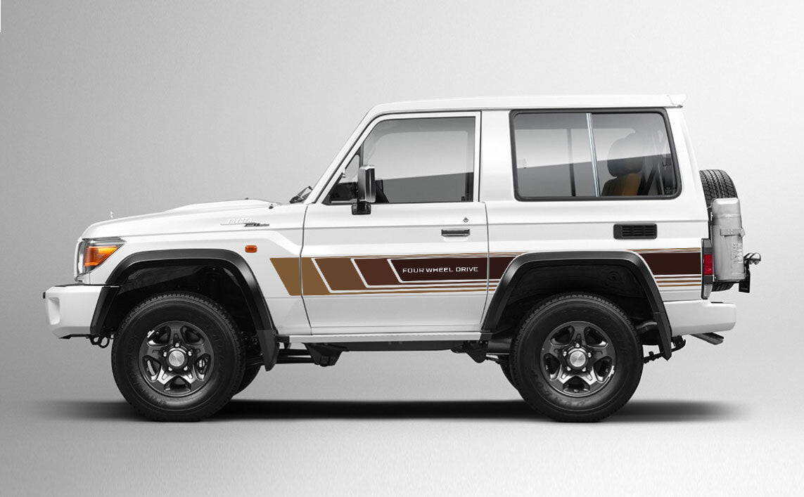 70 Series Land Cruiser Decal Body Stripe Kit (Cobar) -  71 Series (2023-)