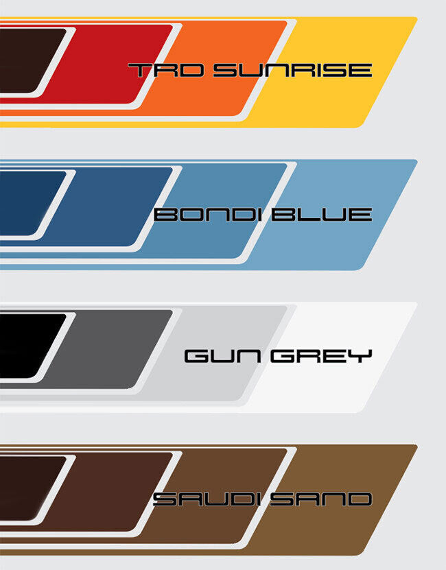 70 Series Land Cruiser Decal Body Stripe Kit (Cobar) - 79 Series Single Cab (1999-)