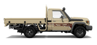 70 Series Land Cruiser Decal Body Stripe Kit (Doha) - 79 Series Single Cab (1999-)
