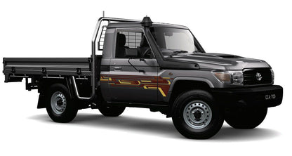 70 Series Land Cruiser Decal Body Stripe Kit (Doha) - 79 Series Single Cab (1999-)