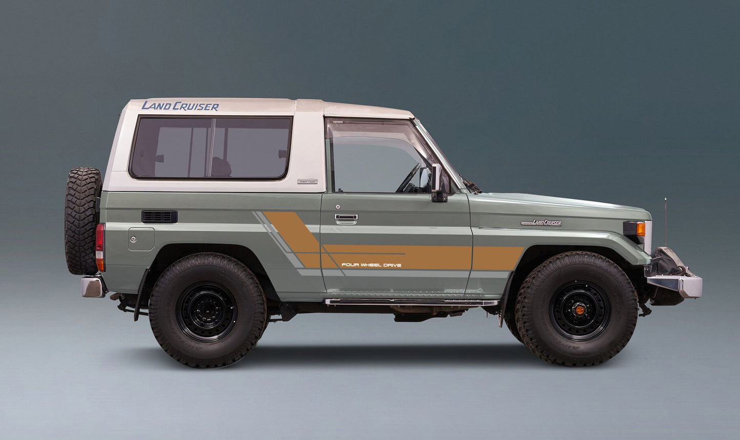 70 Series Land Cruiser Decal Body Stripe Kit (Fairbridge) - 73/74 Series (1984–1990)
