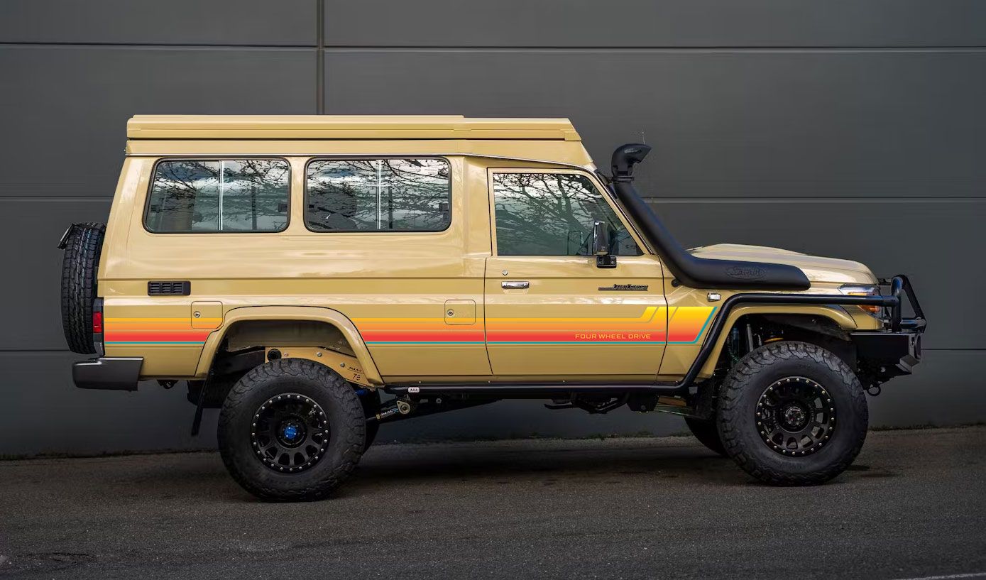 70 Series Land Cruiser Decal Body Stripe Kit (Lil & Jake Edition Renmark) - 78 Series Troop Carrier (1999-)