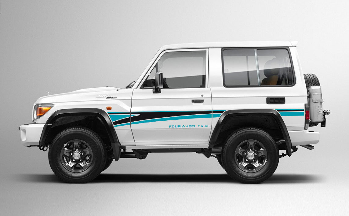 70 Series Land Cruiser Decal Body Stripe Kit (Narrabri) -  71 Series (2023-)