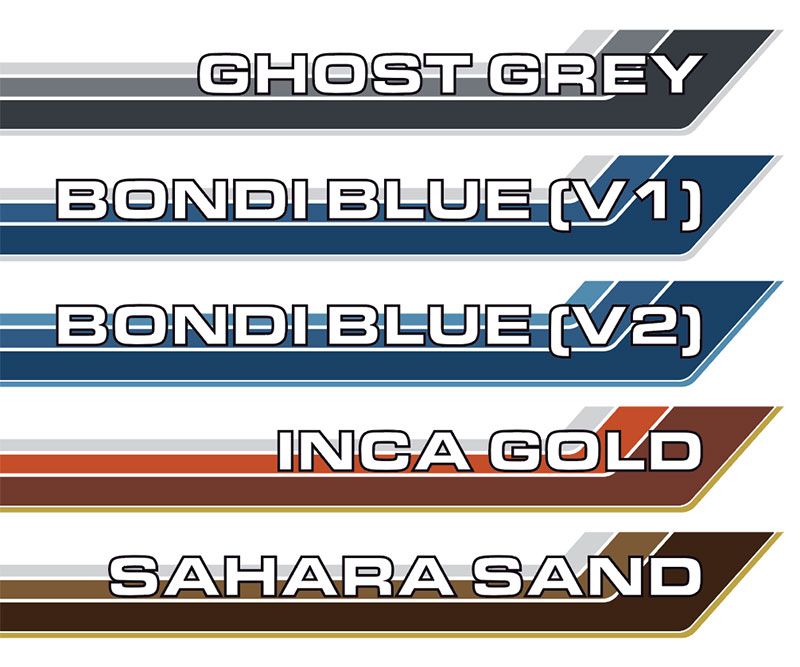 70 Series Land Cruiser Decal Body Stripe Kit (Renmark Type-1) - 75 Series (1985–1999)