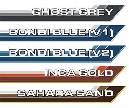 70 Series Land Cruiser Decal Body Stripe Kit (Renmark Type-2) - 75 Series (1985–1999)