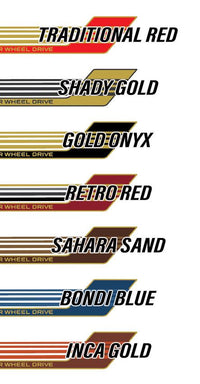 70 Series Land Cruiser Decal Body Stripe Kit (Townsville) - 78 Series Troop Carrier (1999-)