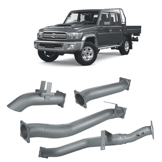 70 Series Land Cruiser Extreme Duty 4 DPF Back Exhaust - 79 Series Dual Cab