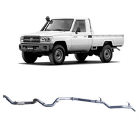 70 Series Land Cruiser Extreme Duty Exhaust - 79 Series Single Cab (03/2007 - 10/2016)