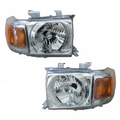 Toyota Land Cruiser Headlights (Pair) - Suitable for VDJ76, 78 & 79 Series LandCruiser