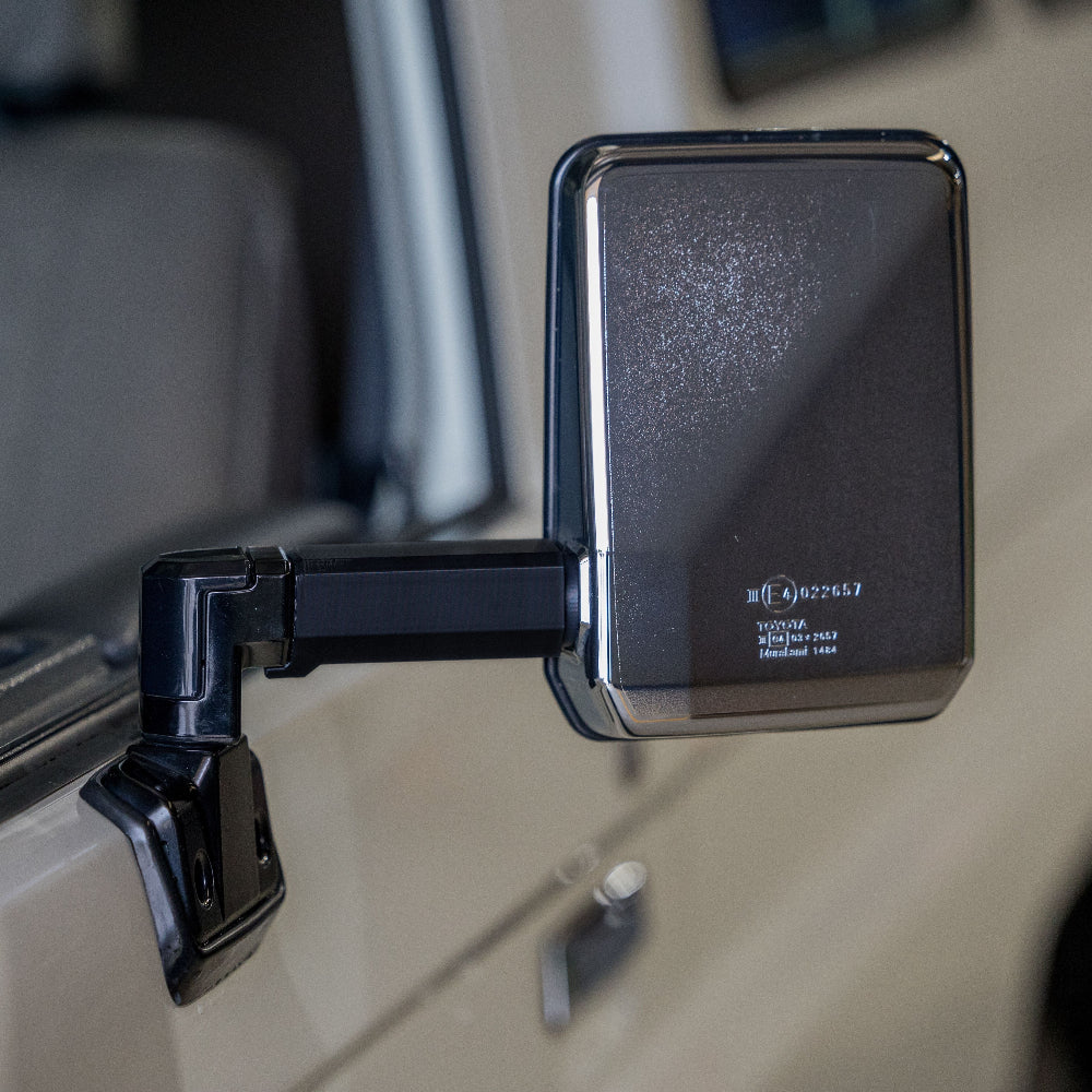 Towing Mirror Extensions (Pair) for the Toyota LandCruiser 76/78 Series (2007 - 09/2023) (view 2)
