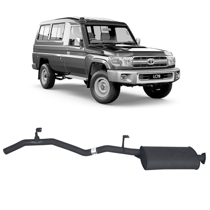 70 Series Land Cruiser Performance Tailpipe Assembly - 75/78/79 Series 4.2L 1HZ (01/1990 - 01/2007)