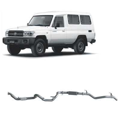 Toyota Land Cruiser Redback Extreme Duty Exhaust for Toyota Landcruiser 78 Series 4.2L TD (01/2001 - 01/2007)
