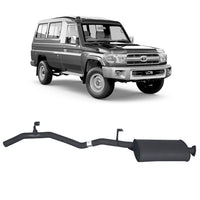 2.5" Exhaust - 79 Series 1HZ w/ Muffler