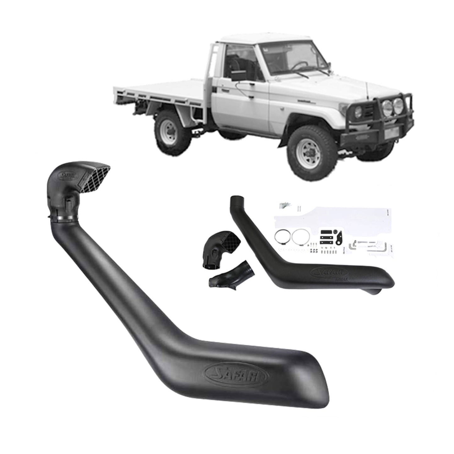 Toyota Land Cruiser Safari Snorkel for Toyota Landcruiser 75/78/79 Narrow Front 4.2 1HZ Only (01/1990 - 02/2007)