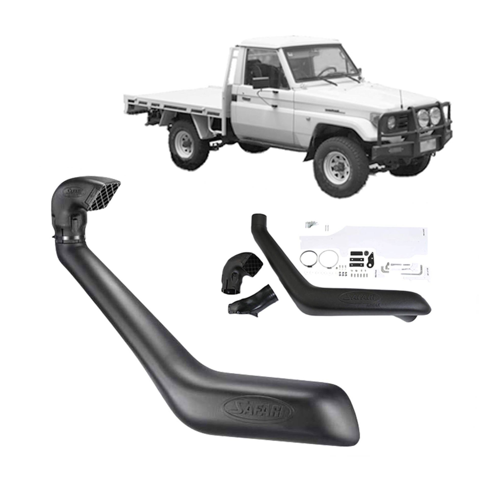 Toyota Land Cruiser Safari Snorkel for Toyota Landcruiser 75/78/79 Narrow Front 4.2 1HZ Only (01/1990 - 02/2007)