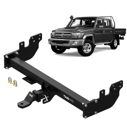 Toyota Land Cruiser TAG Heavy Duty Towbar & Direct Fit Wiring for Toyota Landcruiser 79 Series Single and Dual Cab (10/2012 - on)
