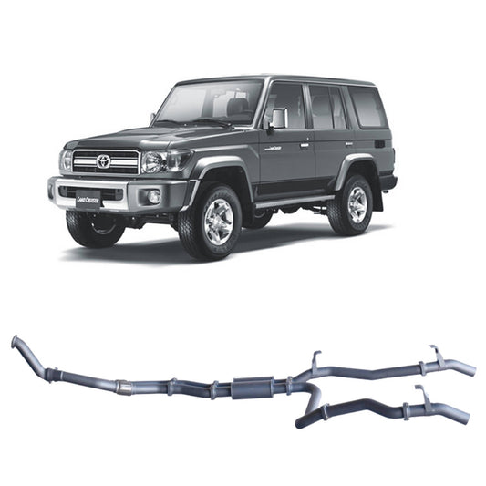 Extreme Duty 3" Twin Turbo Back Exhaust - 76 Series Wagon (03/2007 - 10/2016)