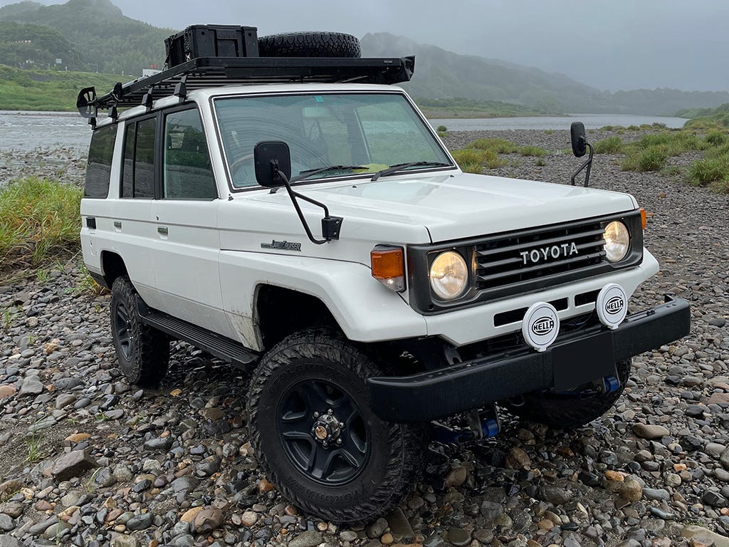 Toyota Land Cruiser Toyota Land Cruiser 76 Slimline II 3/4 Roof Rack Kit