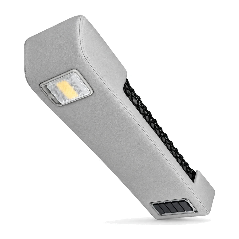 T-Shape Roof Console Extension in Light Grey vinyl