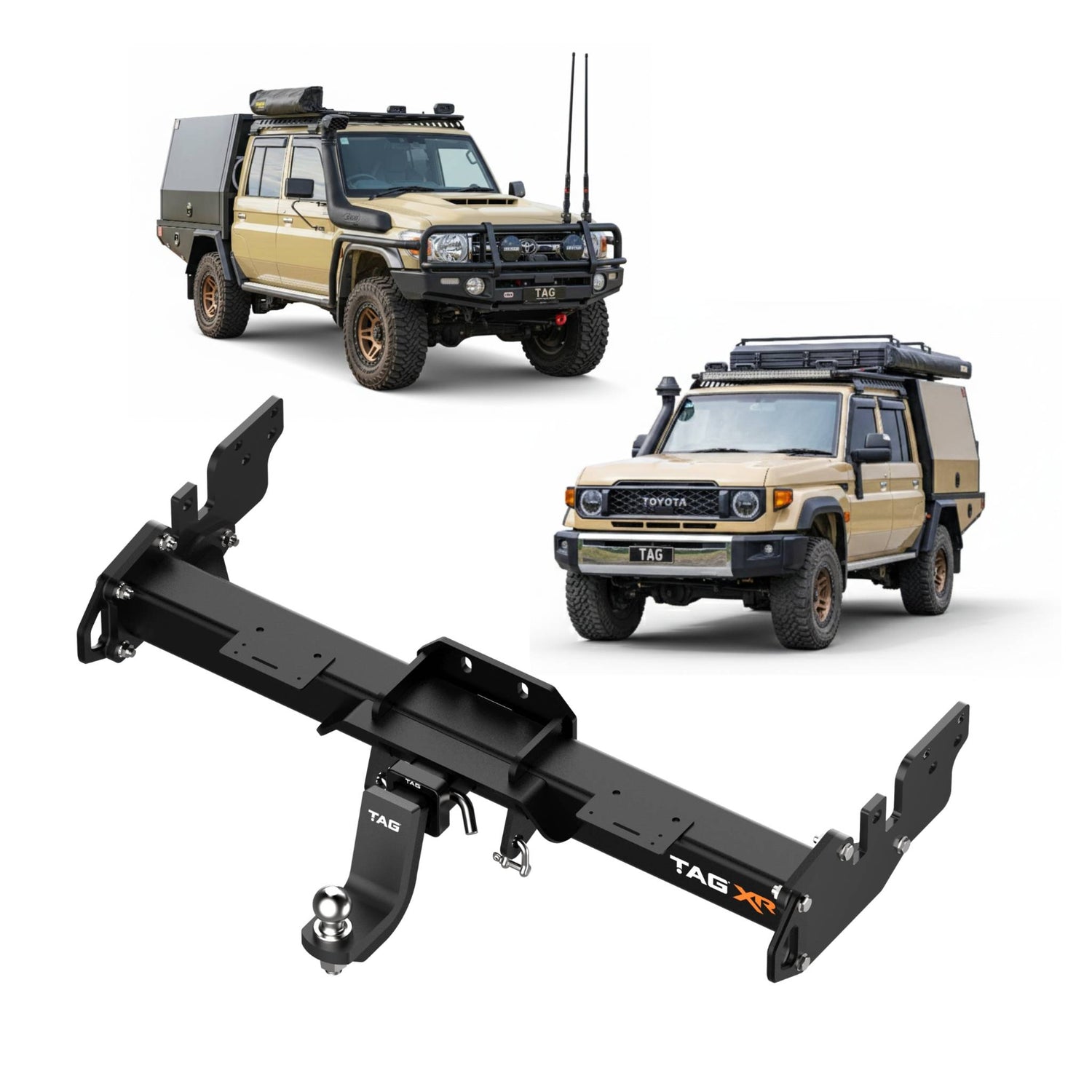 Extreme Recovery Towbar for the Toyota LandCruiser 75/79 Series Single/Dual Cab